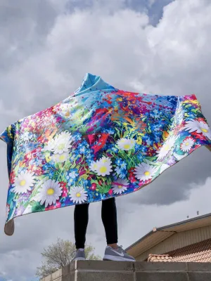 Electro Daisy Hooded Blanket