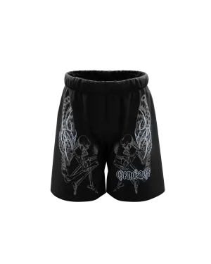 Grimangel Unisex Black Shorts