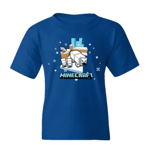 Minecraft Polar Bear Kids Short Sleeve T-Shirt